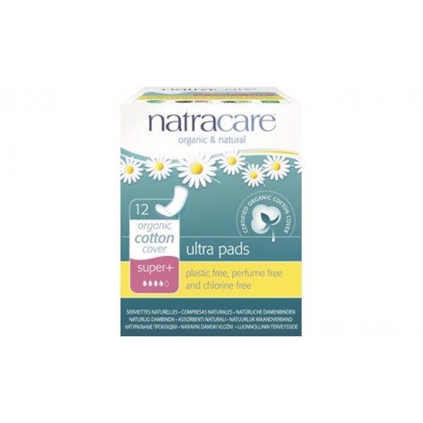 Natracare Ultra Pads Super 12 no wings